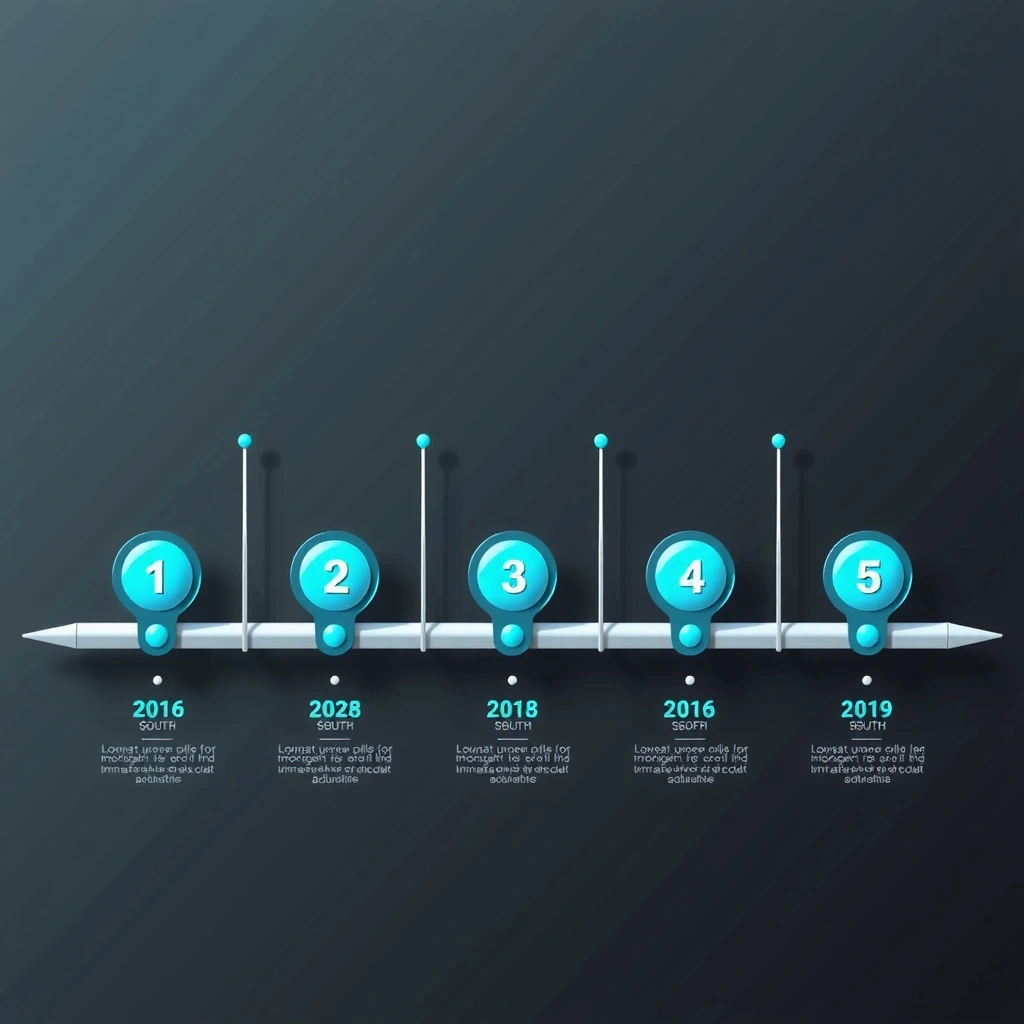 Company timeline infographic